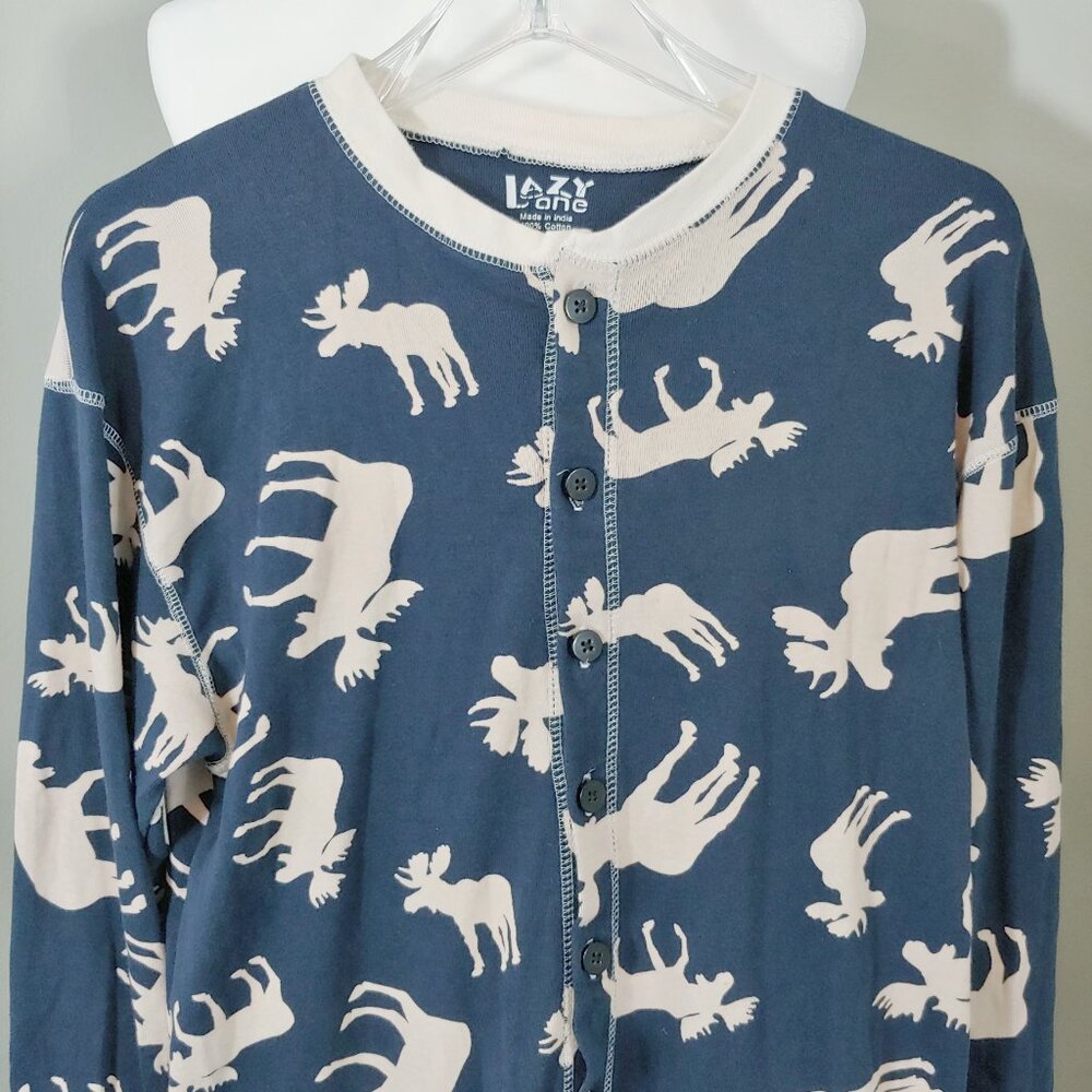 Lazy One Xl Don't Moose With Me Blue & White 1 Pc… - image 5
